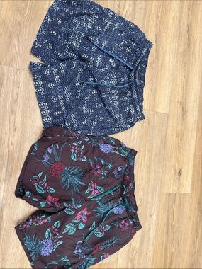 Saxx Men Swim Trunks - Navy Pattern & Burgundy Floral